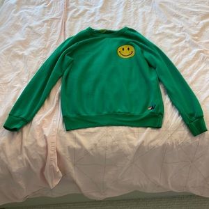 Aviator Nation women’s crew neck sweatshirt - size M - green - gently used